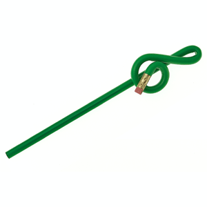 Blyant bøyd m/g-nøkkel