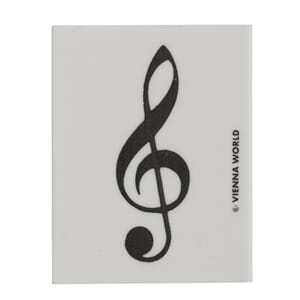 Viskelær m/ G-Nøkkel, hvit/regnbue