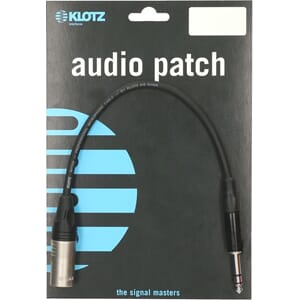 Klotz kabel XLRM/balansert jack Klotz XLR 30cm