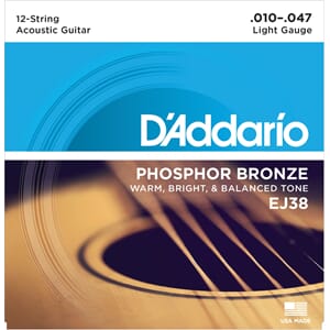 D'addario Phosphor Bronze  12-string 10-47