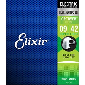 Elixir Electric Nickel Plated Steel Optiweb 09-42