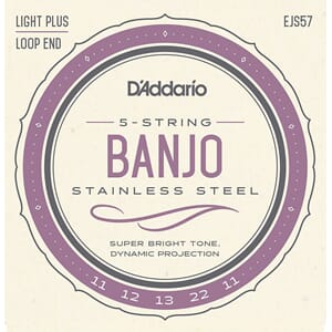 D'Addario Banjo 5-str. Nickel Custom Medium