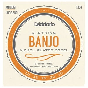 D'addario 5-string Banjo Nickel-plated Steel Medium