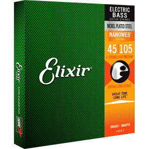 Elixir Extra Long Scale Bass Lt/Med 45-105