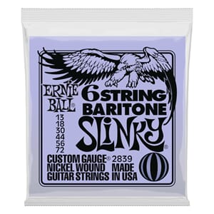 Ernie Ball 6 string Baritone Slinky 13-72