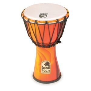 Toca Djembe Freestyle Rope Tuned 7" Fiesta Red